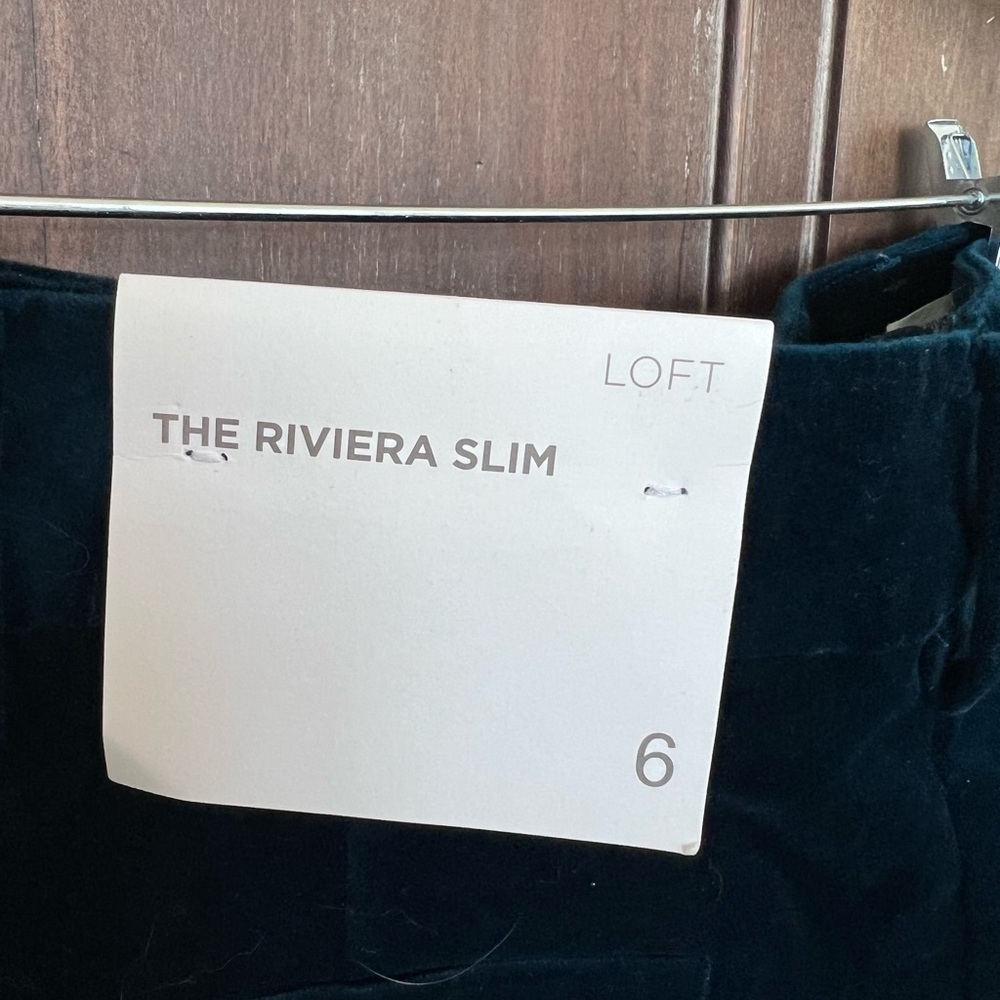 LOFT Soft Corduroy Pants in Deep Blue - Picture 3 of 4